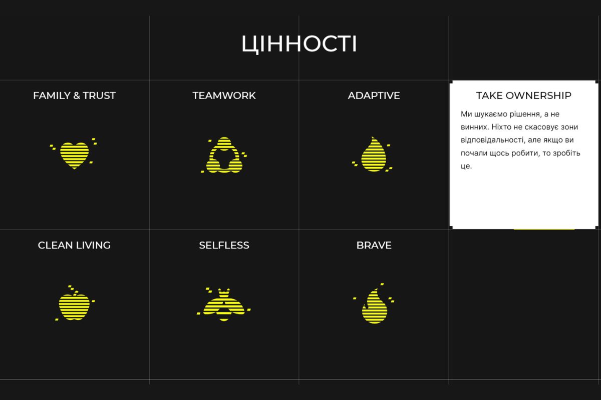Цінності компаній: приклади на українському та закордонному ринках