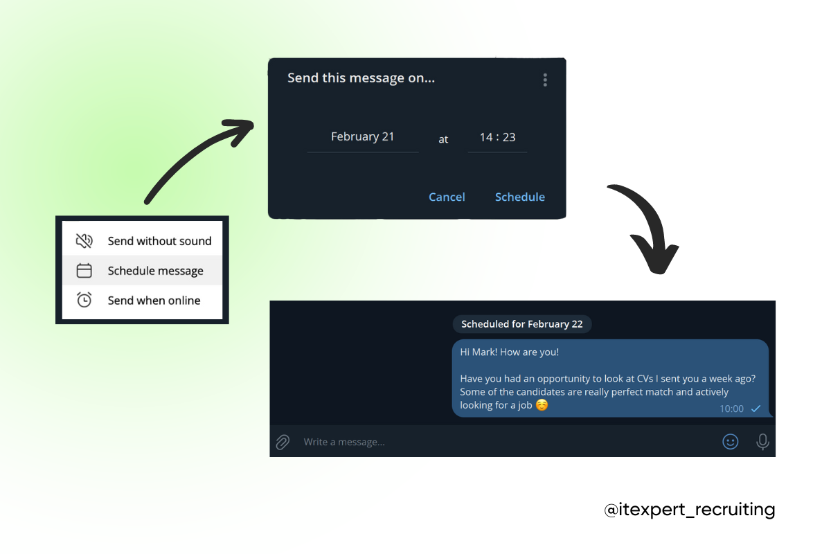 Планування повідомлень в Telegram
