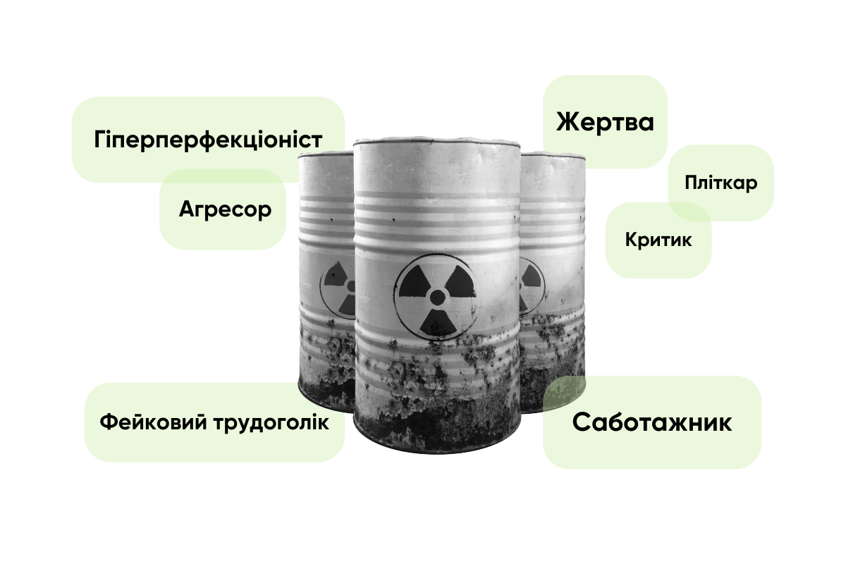 Типи токсичних співробітників