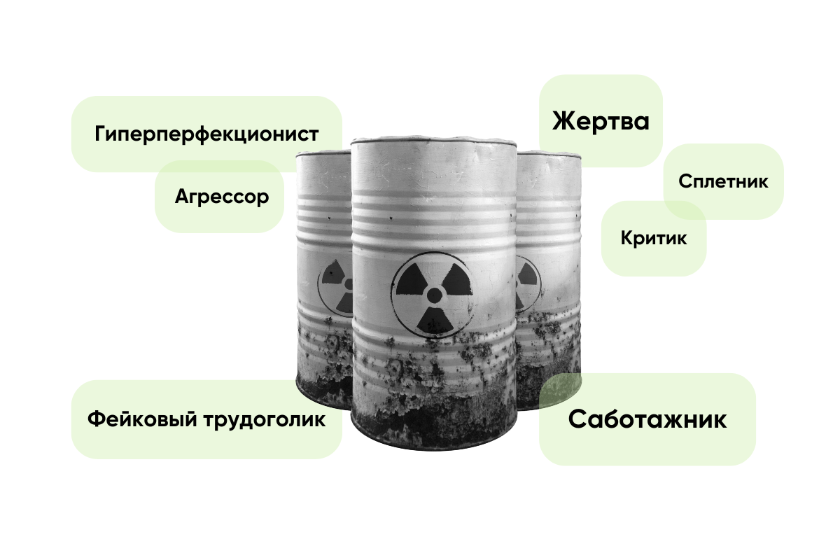 Типы токсичных сотрудников