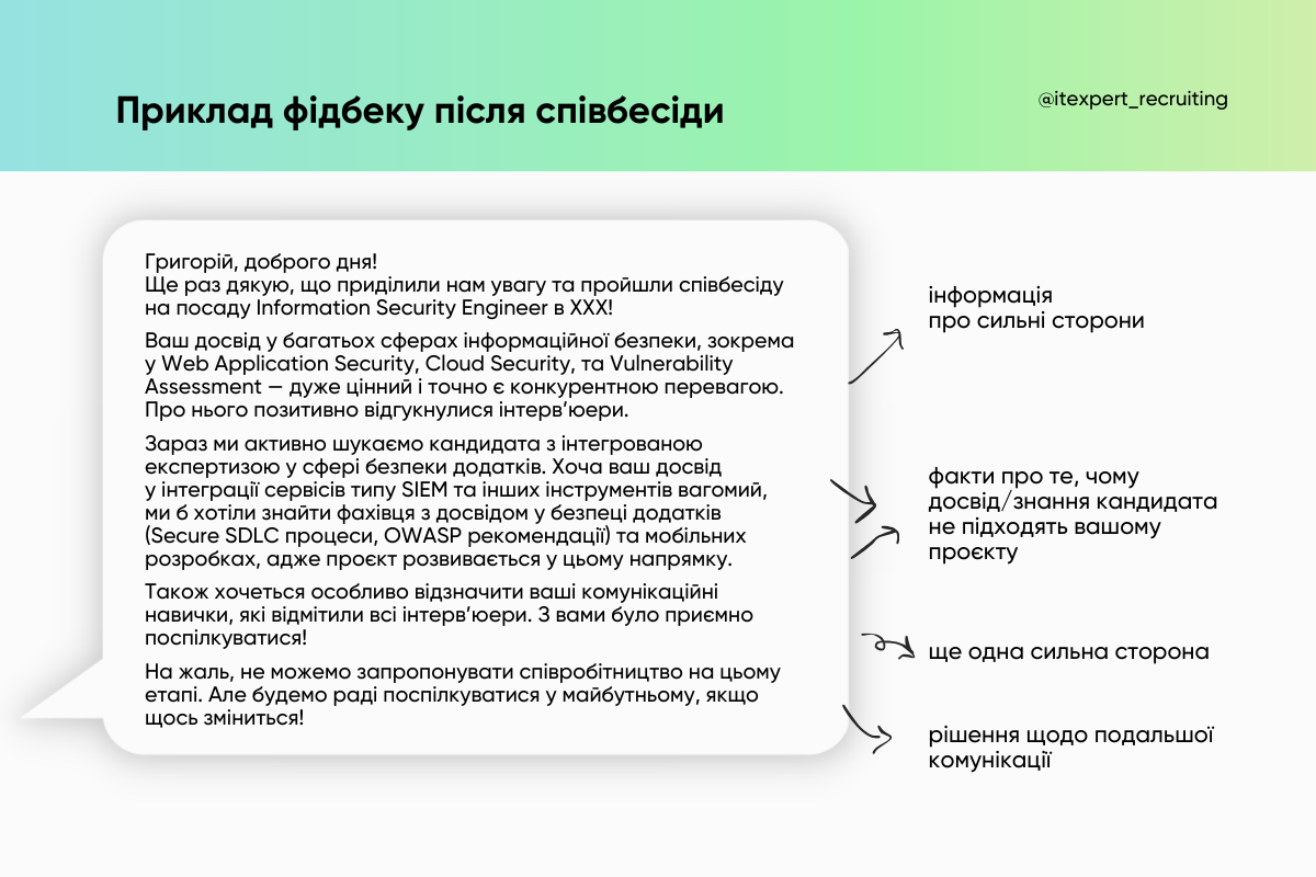 Як надавати зворотний зв'язок кандидатам: поради експертів