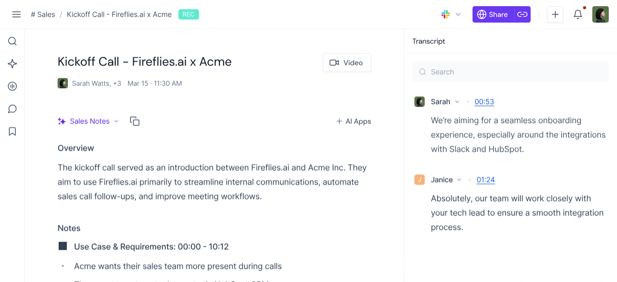 Fireflies App